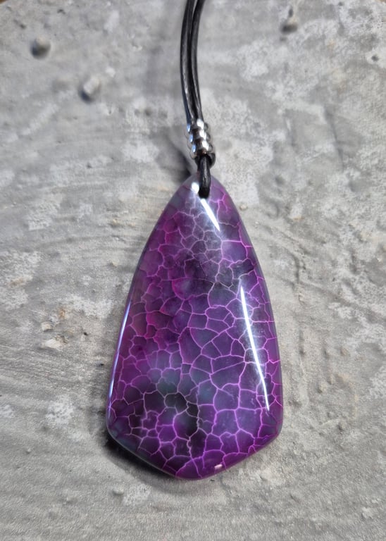 Purple Dragon Vein Coffin Pendant