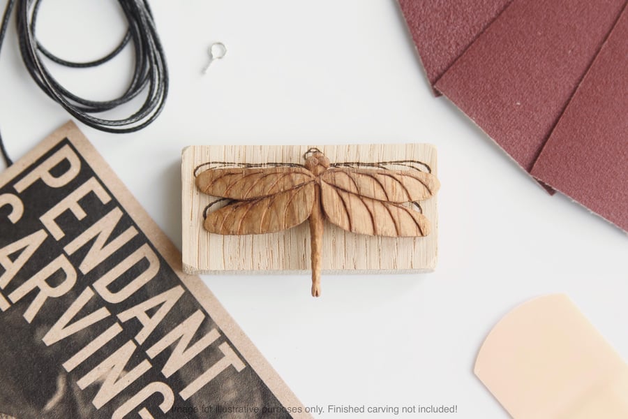 Dragonfly Pendant Carving Kit