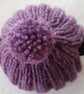 Small Tea Cosy for 2 Cup Tea Pot, Purple, Hand Knitted - Image 4