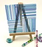 Fused glass stringers coaster. - Image 1