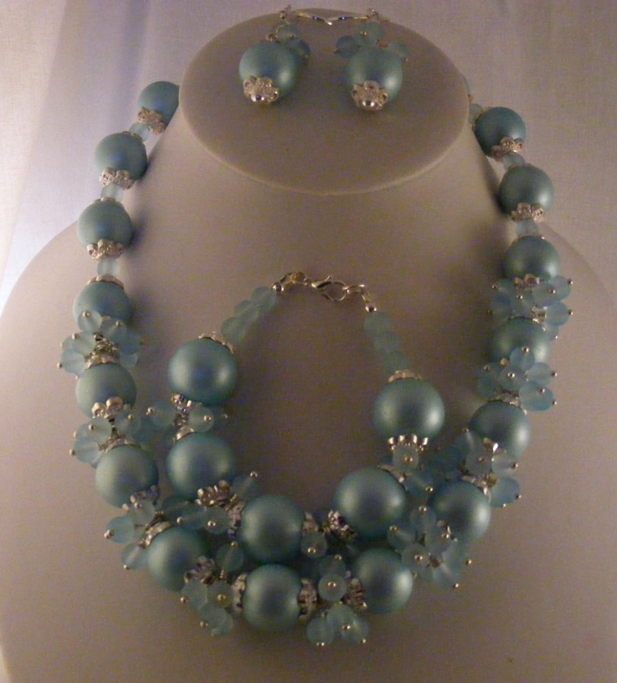 Seconds Sunday Pale Blue Jewellery Set