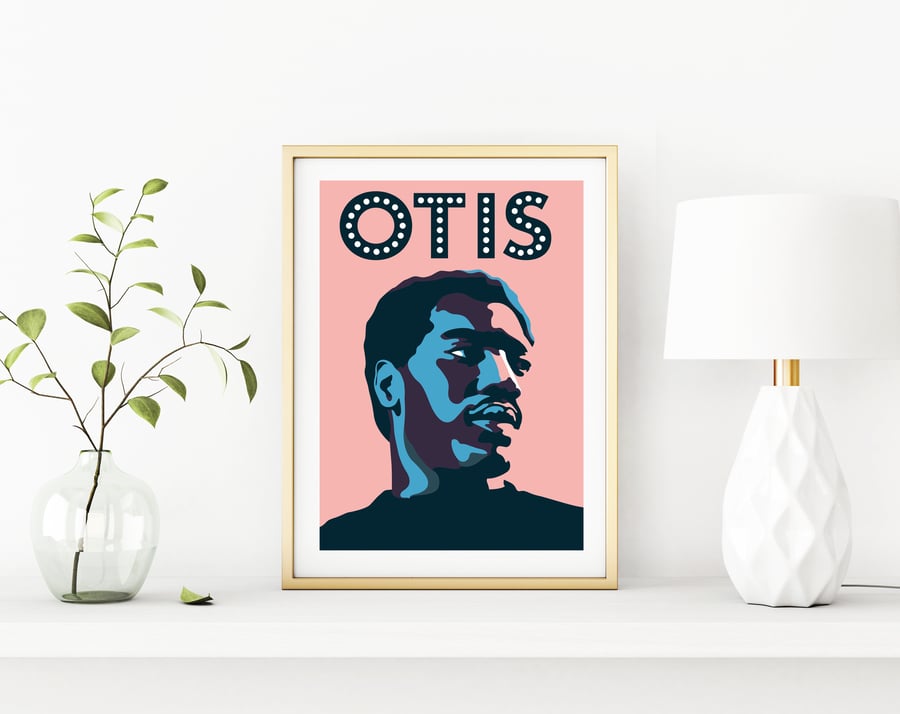 Otis Redding Wall Art, Music Icon Wall Art, Soul Legend Art Print, A3 Print