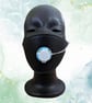 White SIP valve cap with silver keeper - Image 1