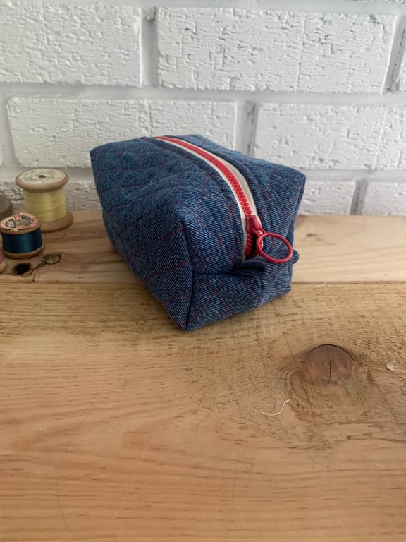 Quilted Denim Box Bag