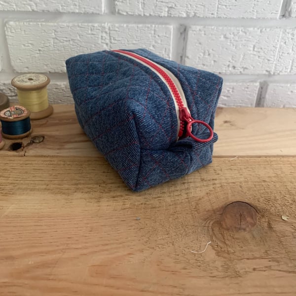 Quilted Denim Box Bag