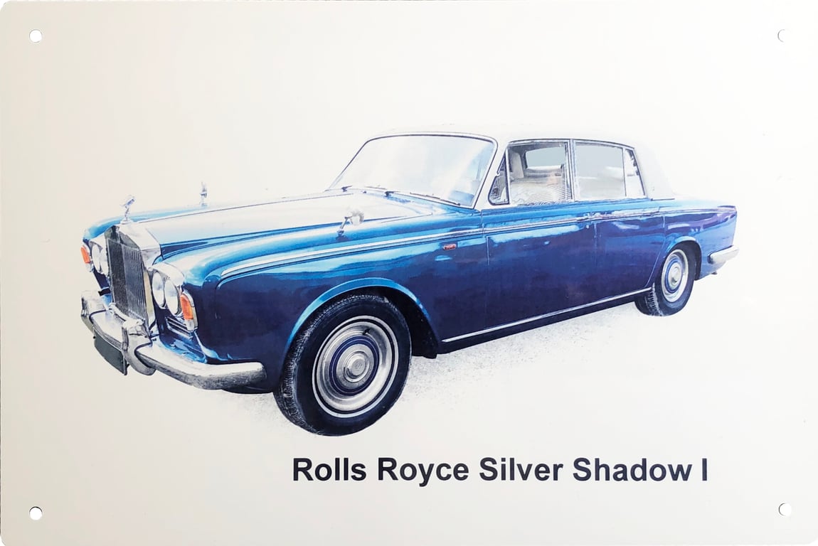 Rolls Royce Shadow I - Aluminium Plaque - A5 or 203x304mm