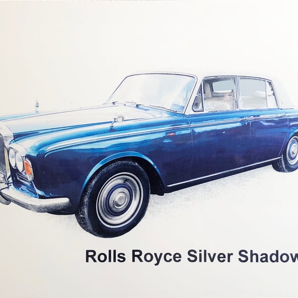 Rolls Royce Shadow I - Aluminium Plaque - A5 or 203x304mm