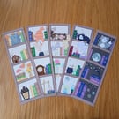Library Cat Bookmarks! Cute and Cosy Bookshelf Bookmarks, 18cm Illustrated