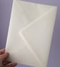 C5 A5 Ivory Envelopes For Cardmaking Diamond Flap 120gsm Pack Of 6