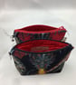Handmade dragons zip bag, Gothic makeup case, 2 options - Image 9