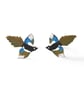 Magpie Stud Earrings - Handmade - Image 4