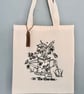 Illustrated “Life’s Better In The Garden” Printed Tote Bag 