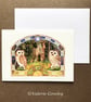 Two Owls As Sentinels Stood card by Valerie Greeley - Image 2