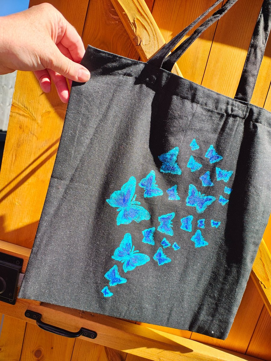Hand painted tote bags 