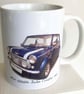Mini 1000le 'John Cooper' Edition 1985 - 11oz Ceramic Mug - Plain or Stripy - Image 3