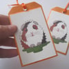 Guinea Pig Gift Tag x2