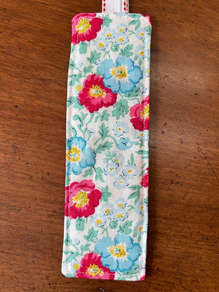 Liberty Fabric Quilted Bookmark, quilted bookmark, bookmark, liberty bookmark, p