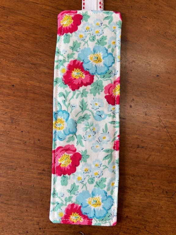Liberty Fabric Quilted Bookmark, quilted bookmark, bookmark, liberty bookmark, p