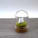 small white cat keepsake figure