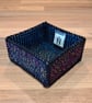 Small tray for small items - black, blue, pink, green mix pattern