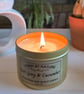 Earl Grey Tea & Cucumber Soy Candle in Gold 18cl Tin