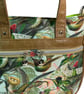 Hummingbird handbag with faux leather, ladies floral tote, women’s gift - Image 5