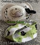 Custom (Black, Green, Grey, Brown) LONG LENGTH - ADULT Pacifier Clips - Image 1