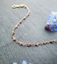 Pink Sapphire 14k Gold Filled Rosary Bracelet - Image 4