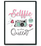 Selfie Queen girls room print, girls room quote print,  Selfie queen gift - Image 1