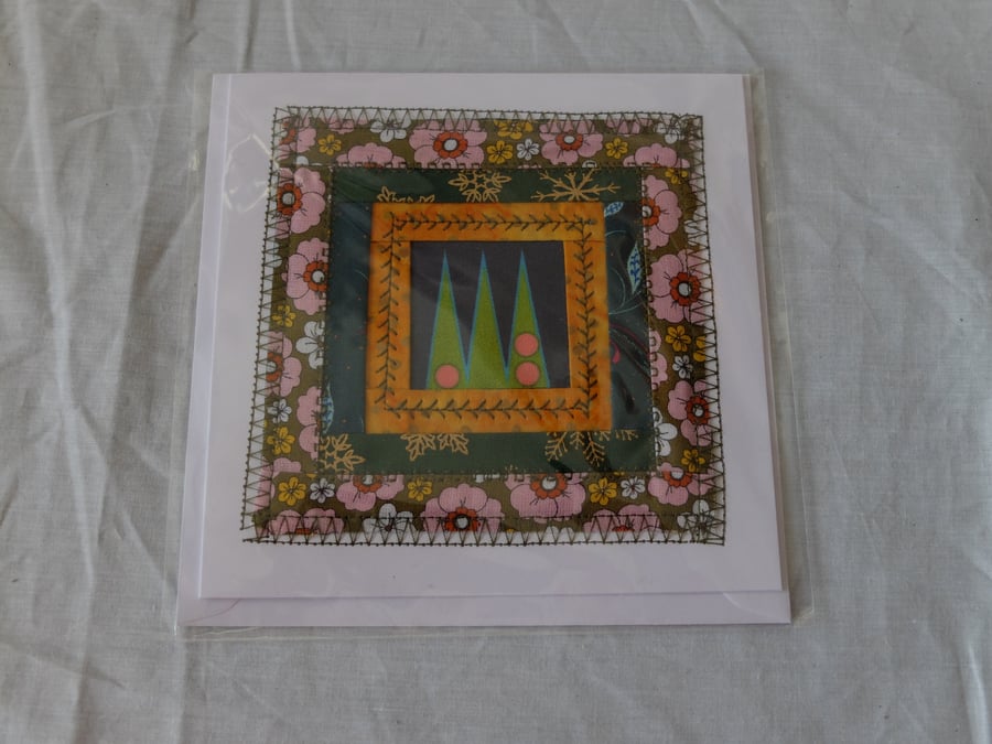 backgammon design hand made card