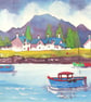 Plockton, Scottish Highlands, Original Watercolour in 14 x 11'' Mount
