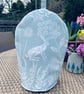 Kielder Hare Fabric Coffee Pot Cosy - Padded Duck Egg Blue   - Image 4