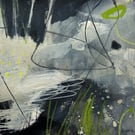 Looking For a Dry Path, original landscape painting