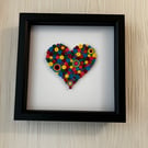 Rainbow coloured heart 