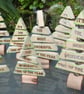 Wooden Christmas tree with the phrase "It's the most wonderful time of the year" - Image 1