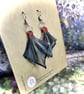 Stainless steel origami earrings (pair) - Image 8