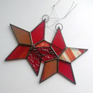 Stained Glass Star - Red