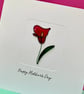 Wire Lily - Mother's Day Card - Birthday Card - Thank you Card - Easter Card - Image 3