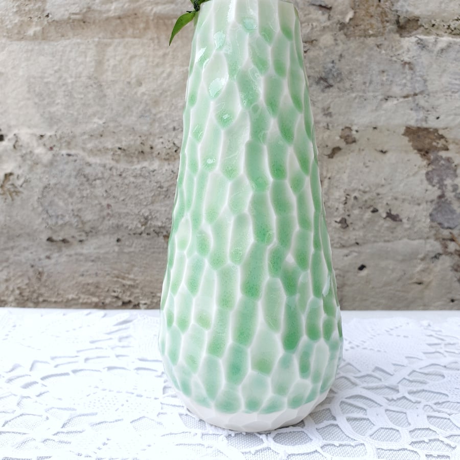 Sea Green Porcelain Vase