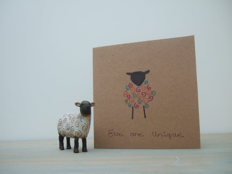 Ewe Are Unique - Colourful Sheep Cards 