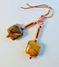 Red Creek Jasper Earrings With Copper - Handmade In Devon - Image 10