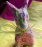 Pink and green decopatch rabbit  - Image 8