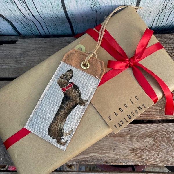 Gift tag (reusable) - Dachshund