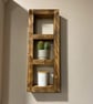 Handmade 3 Tier Shelf Unit, Reclaimed Wood Shelves, Wall Mounted or Freestanding