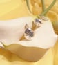 Sterling silver mushroom cufflinks - Image 1