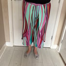 Unique, cropped, wrap around, wide leg trousers. Made to measure