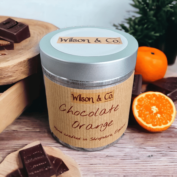 Chocolate Orange Scented Candle in a tin 230g