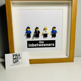 THE INBETWEENERS - Framed custom Lego minifigures 