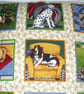 Dogs in squares cushion, - Image 3