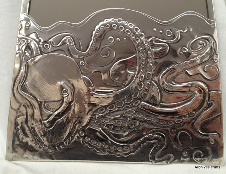 Octopus bathroom mirror